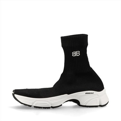 Balenciaga Knit Socks sneakers 36 Ladies' Black Speed 3.0 Has fuzz
