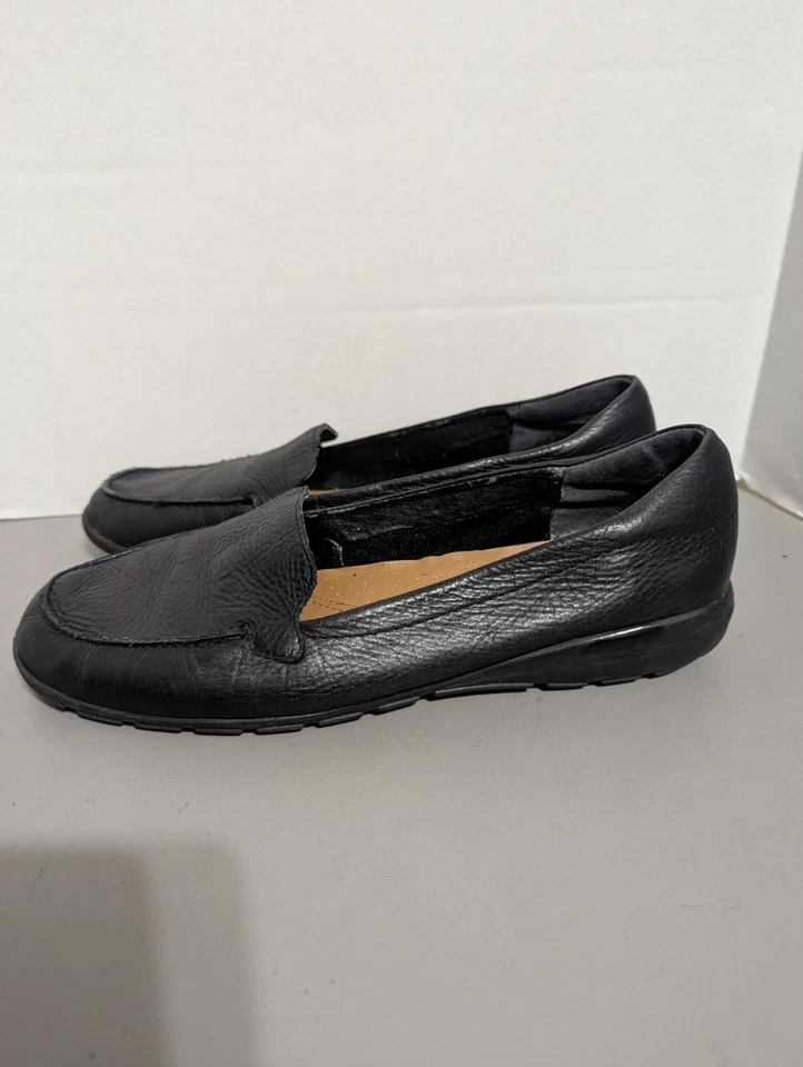 Mocasines Easy Spirit para mujer talla 9,5 Abide, cuero negro Foto 3 de 4