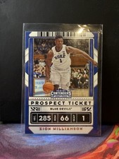 2020-21 Panini Contenders Draft Picks - Zion Williamson #13 Prospect Ticket