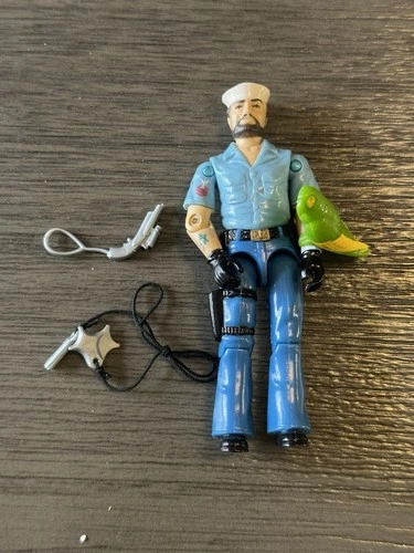 Vintage 1985 GI Joe Shipwreck & Polly 100% Complete Nice Hasbro