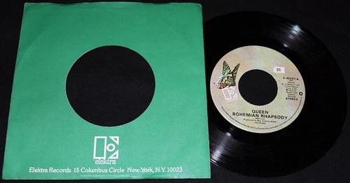 Queen-Bohemian Rhapsody-Elektra E-45297-Vintage 1975 45-Elektra Sleeve-NM!!