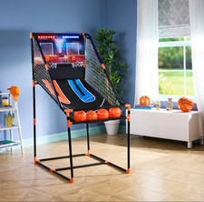 Electronic Arcade Game Double Shot Basketball with Timer (75L x 109W x 159H cm)