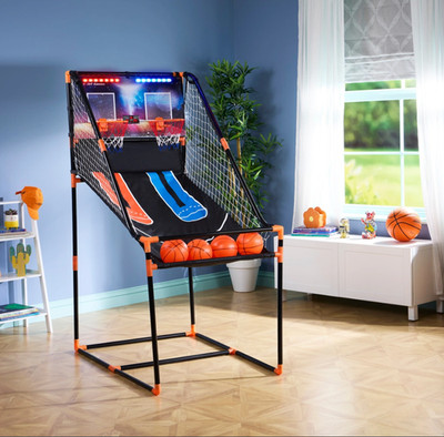 Elektronisches Arcade Spiel Double Shot Basketball mit Timer (75L x 109B x 159H cm)
