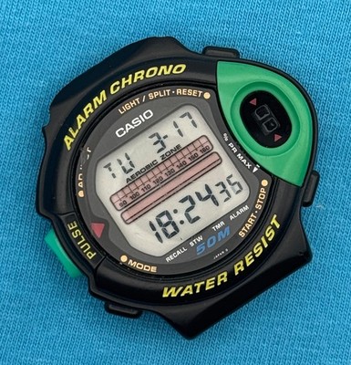 1993 Vintage Casio Exercise Pulse Monitor Digital Watch - JP-200W