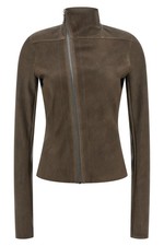 RICK OWENS Gary Brown Leather Jacket New & Authentic