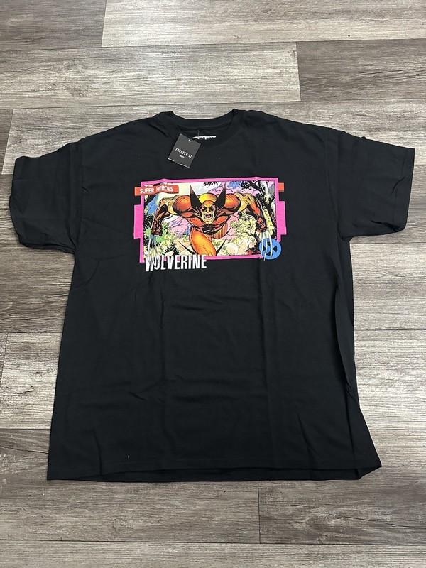 Men’s Marvel X-Men Wolverine Shirt Large Jim Lee Card Artwork