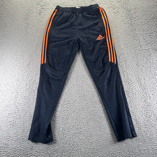 Adidas Climacool Pant Boys L Blue Track Tapered Activewear Sport Running Jogging