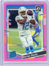 2023 Panini Donruss Optic - Rated Rookie Derius Davis #264 Pink Prizm (RC)