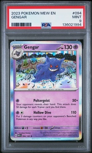 2023 POKEMON MEW EN-151 #094 GENGAR PSA 9