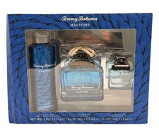 Tommy Bahama Cologne Maritime 3 PC Set-4.2oz EDC Spray 0.5 oz EDC Sp Body Spray