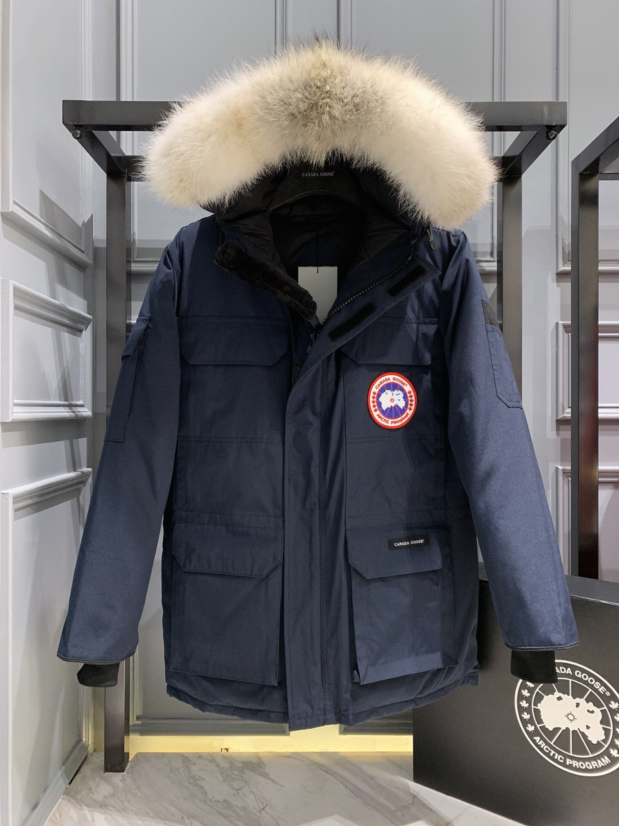カナダグース　ネイビー Size S-XXL Canada Goose Men's navy blue down jacket free shipping