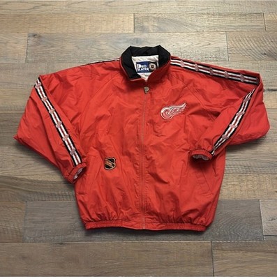 Detroit Red Wings NHL Hockey Pro Player Jacket Vintage 90's XXL Rare Collectible
