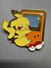 Pikachu Pin Pinback Pok mon Gameboy Collection Collectible Work Safe Pok Ball