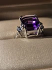 CLEARANCE- Indigo Violet Spinel 3.10Ct -  925 Silver Rings