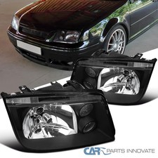 Built-in Fog Lights Fits Vw 99-05 Jetta Bora Mk4 Mkiv Headlights W Signal Lamps