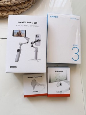 Insta360 Flow2 Pro Gimbal Stabilizer for Smartphones with Built-in Selfie S...