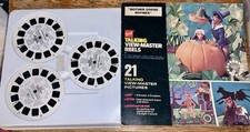 Vintage 1960 GAF Talking View Master Reels Set of 3 Mother Goose Rhymes in Box 