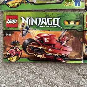 LEGO Ninjago Spinjitzu Manuals Only Lot 9450 9440 2258 2260 9442 9441 9447