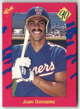 1990 CLASSIC UPDATE #T21 JUAN GONZALEZ TEXAS RANGERS