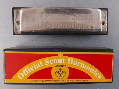 BSA Official Scout Harmonica M. Hohner in original plastic box SB-864