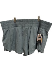 NWT AVIA SZ XXXL 22 Green Running Short W/Zipper Pocket Bike Liner New w/ Tags