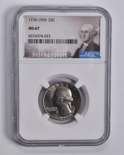 MS67 1776-1976 Washington Quarter NGC Special Label *3228