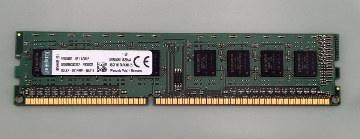 Kingston DDR3 SDRAM 4 GB Total Capacity Memory (RAM) for sale | eBay