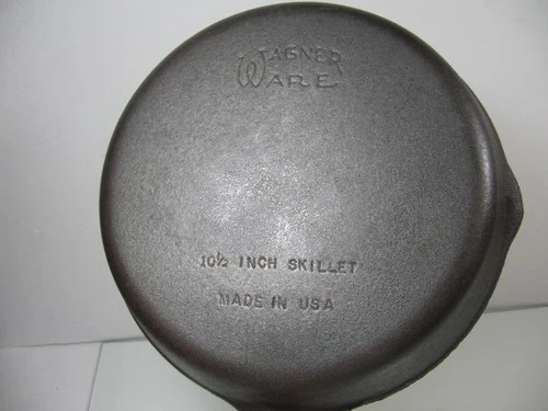 WAGNER WARE No 8 Cast Iron 10 1/2" Skillet Restored Made in USA