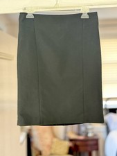 Ann Taylor Black Pencil Skirt Women s Size 6 Back Vent Lined Work Office Career