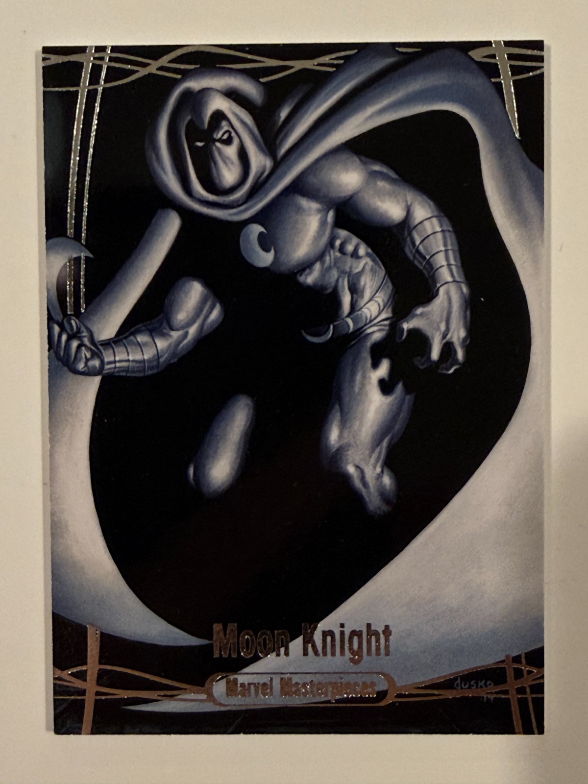 2016 Marvel Masterpieces BASE #31 MOON KNIGHT #1390/1999 Tier 1 Combo Ship NM/M