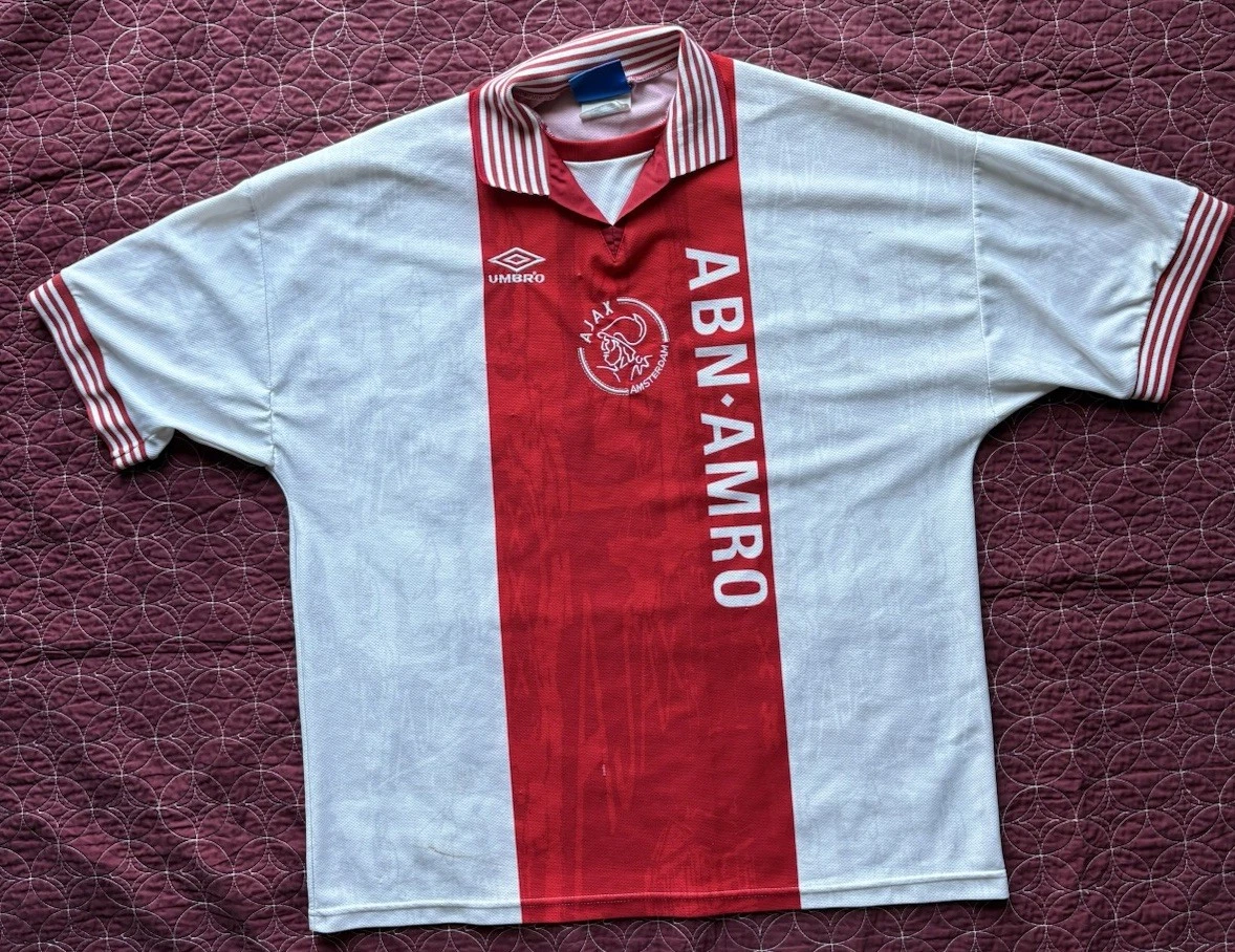 Size 2XL Ajax Amsterdam International Club Soccer Fan Jerseys for