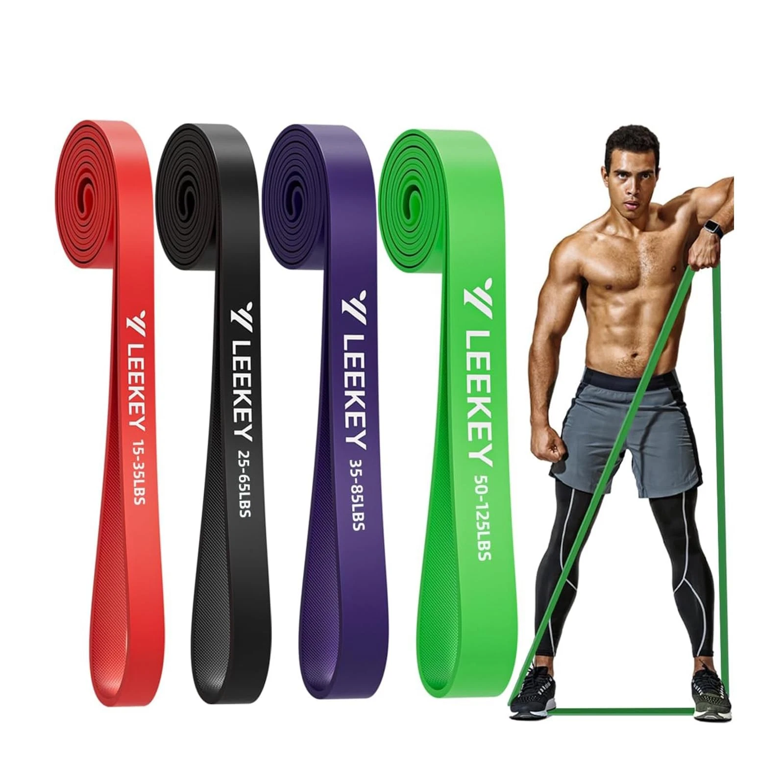 Resistance Bands for Working Out, Exercise Bands with Door Anchor,Pull Up Ass...