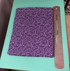 Fabric Book Sleeve For E-Reader/Kindle Or Paperback Book, Purple Pattern