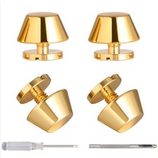 Gold 10MM Brass Handbag Purse Feet Hardware Bag Making Rivets Studs 8 Sets