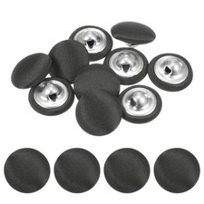 Cover Button Kits 10pcs - Fabric Button Maker Covered - Gray - 0.5 IN 