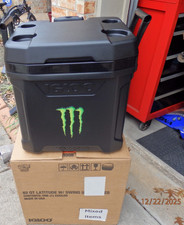 Igloo Rolling Cooler 62qt Ice Chest With Wheels And Handle Black Monster Energy