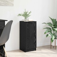 Sideboard Schwarz Eichenoptik 30X30X70 Cm Aus Holzwerkstoff