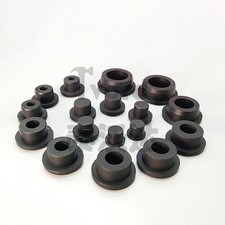 Black Rubber Hole Plug ID 9mm-19mm Silicone Blind Panel Plug Thick Panel Plug