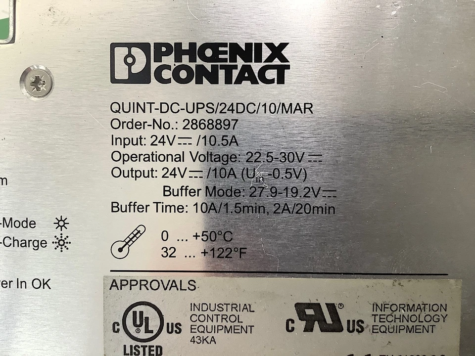 8er Set Phoenix Contact Power Supply 2868897  QUINT-DC-UPS/24DC/10/MAR 10A - Bild 2 von 4