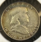 1949 Franklin Half Dollar-TONER!!-90% Silver
