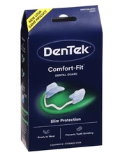 DenTek Comfort-Fit Dental Guards for Nighttime Teeth Grinding, 2 Count + Case