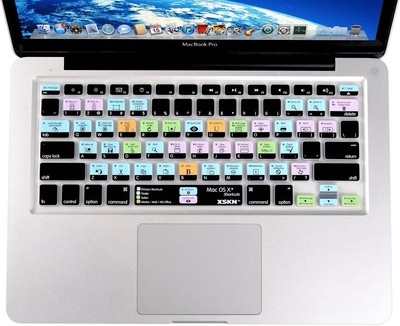 English Silicone Shortcut Keyboard Skins are Compatible with MacBook 13' 1 OS X
