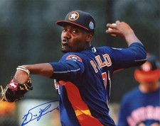 DAVID PAULINO HOUSTON ASTROS SIGNED AUTOGRAPHED 8X10 PHOTO W/COA