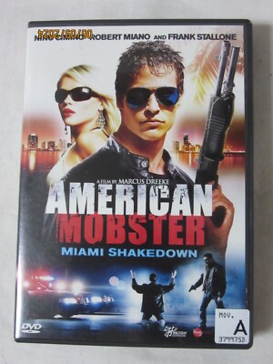 American Mobster: Miami Shakedown  2012 DVD & Case Frank Stallone, Miano VG