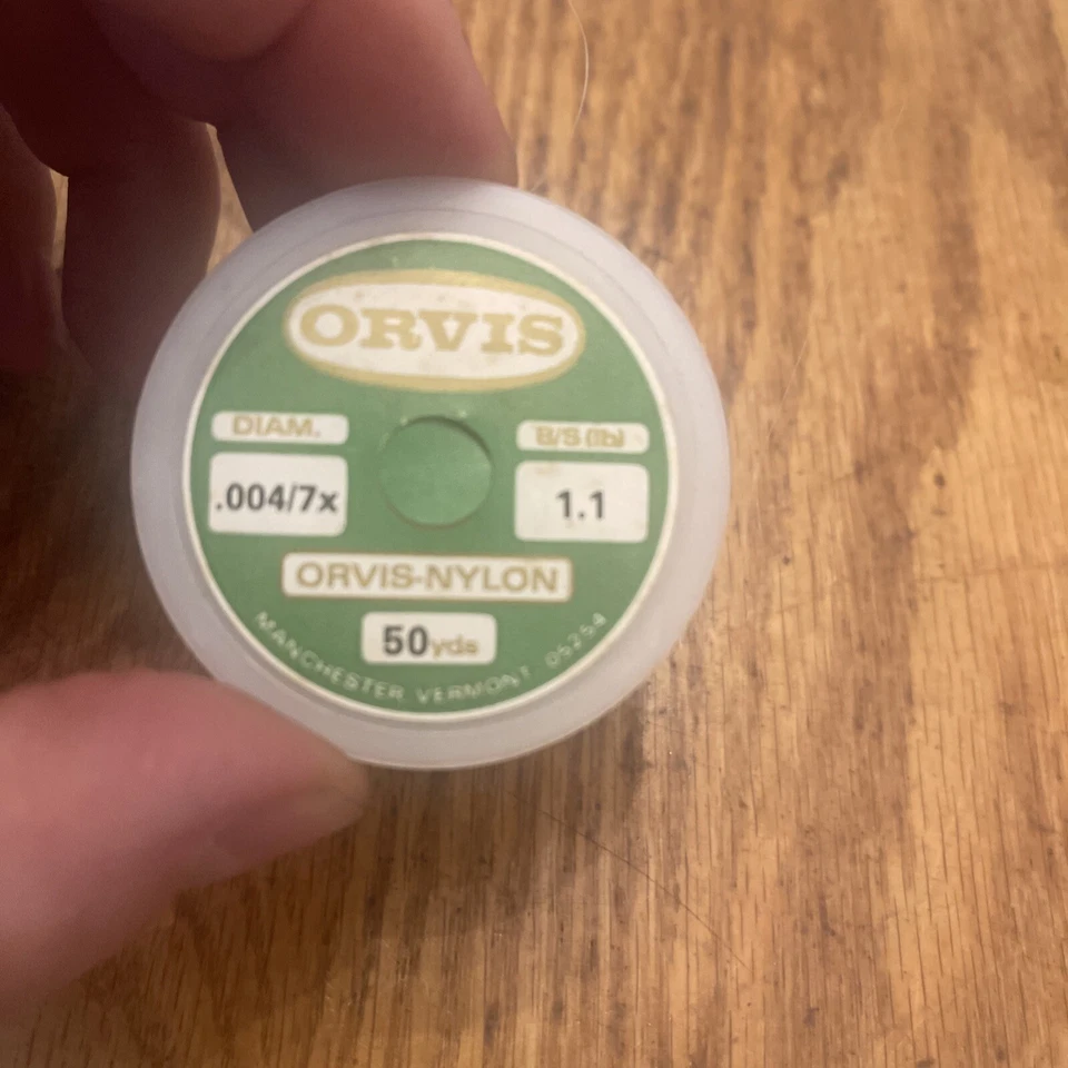 Carretes de línea de pesca Orvis de 50 yardas (1) de diámetro .004/7x 1.1 lb Manchester Vermont Nuevo de Lote Antiguo Foto 2 de 4