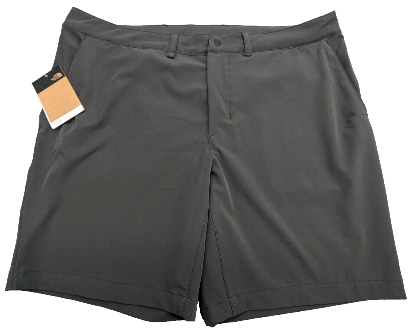 The North Face Shorts Mens 40W 8" Gray Paramount Flash-Dry Hiking Logo $60