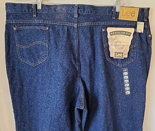 LEE men's NWT big & tall pepper stone straight leg reg fit 52 x 32 made in USA - Picture 2 of 11