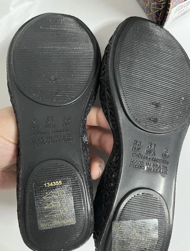 New In Box Mini Melissa Campana Glitter Shoes Girls Size 2 - Picture 3 of 3