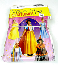 1997 McCall's Girls Halloween Costume Sewing Pattern P343 - Size CH 7,8,10
