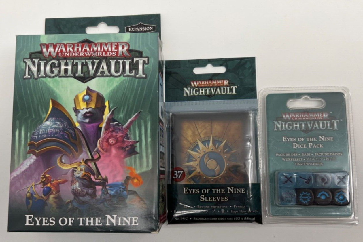Underworlds: Nightvault The Eyes of the Nine Age of Sigmar & Dice Pack & Sleeves